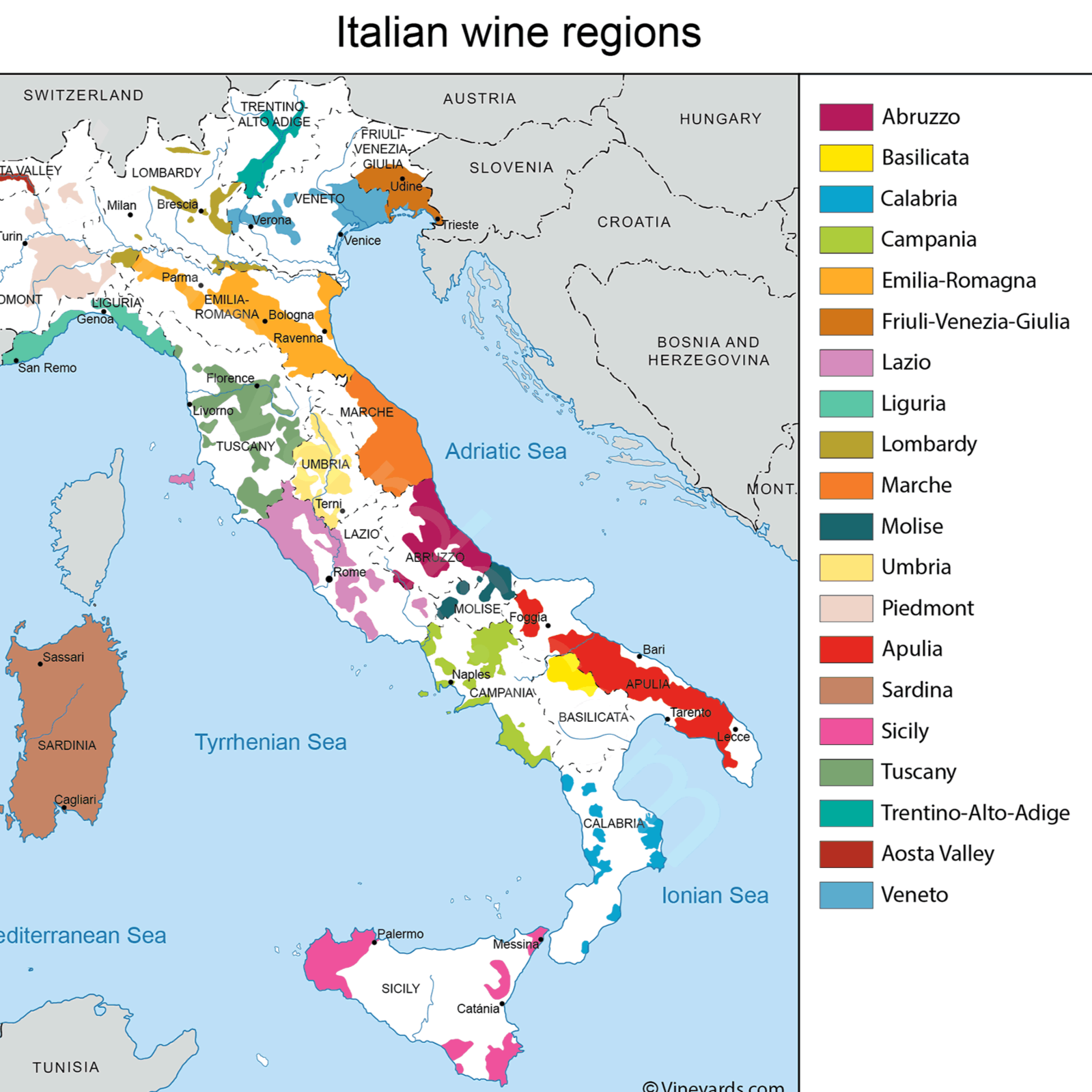 The Great Regions of Italy